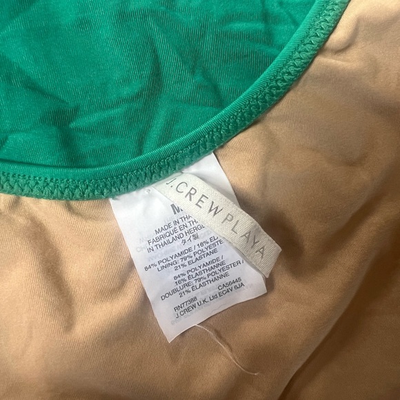 J.CREW PLAYA NEWPORT SUPER-SCOOPBACK ONE-PIECE SWIMSUIT JADE size medium - Picture 5 of 5